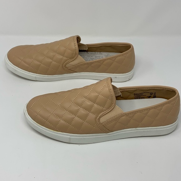 SOLD Brash Taupe Quilted Slip On Sneaker Shoes - Picture 5 of 10